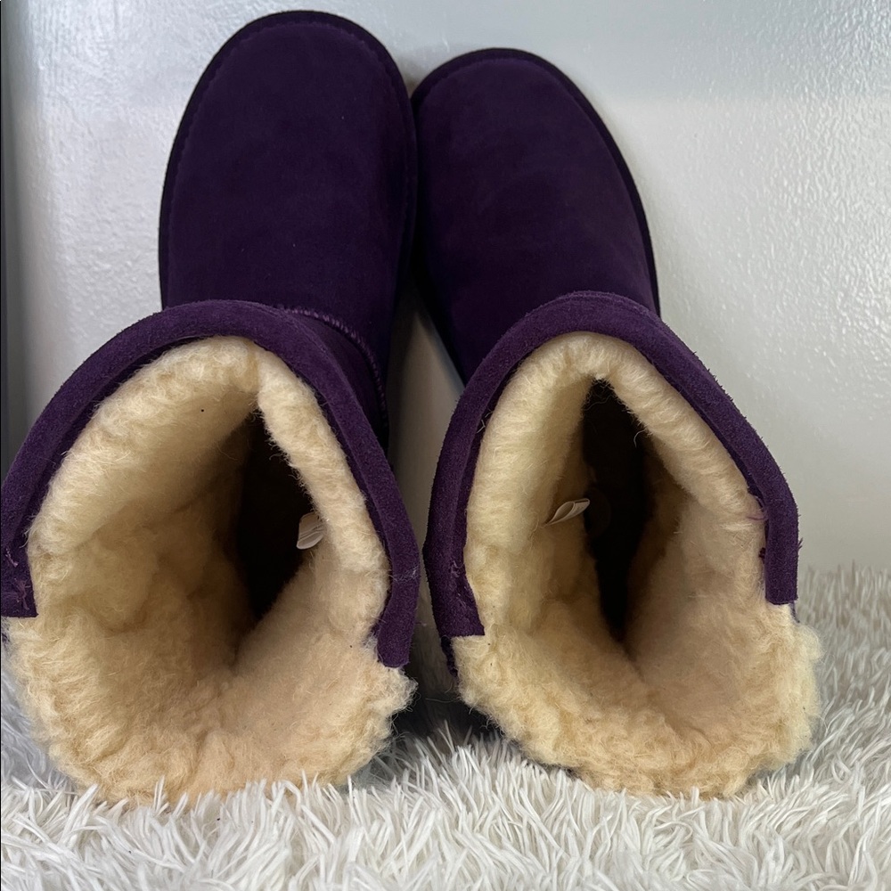 BearPaw Purple Suede Winter Boots - Picture 6 of 11